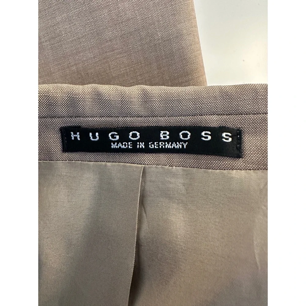 Hugo Boss Men's Tan 3-Button Ticket Pocket Blazer Sport Coat with Trousers40R